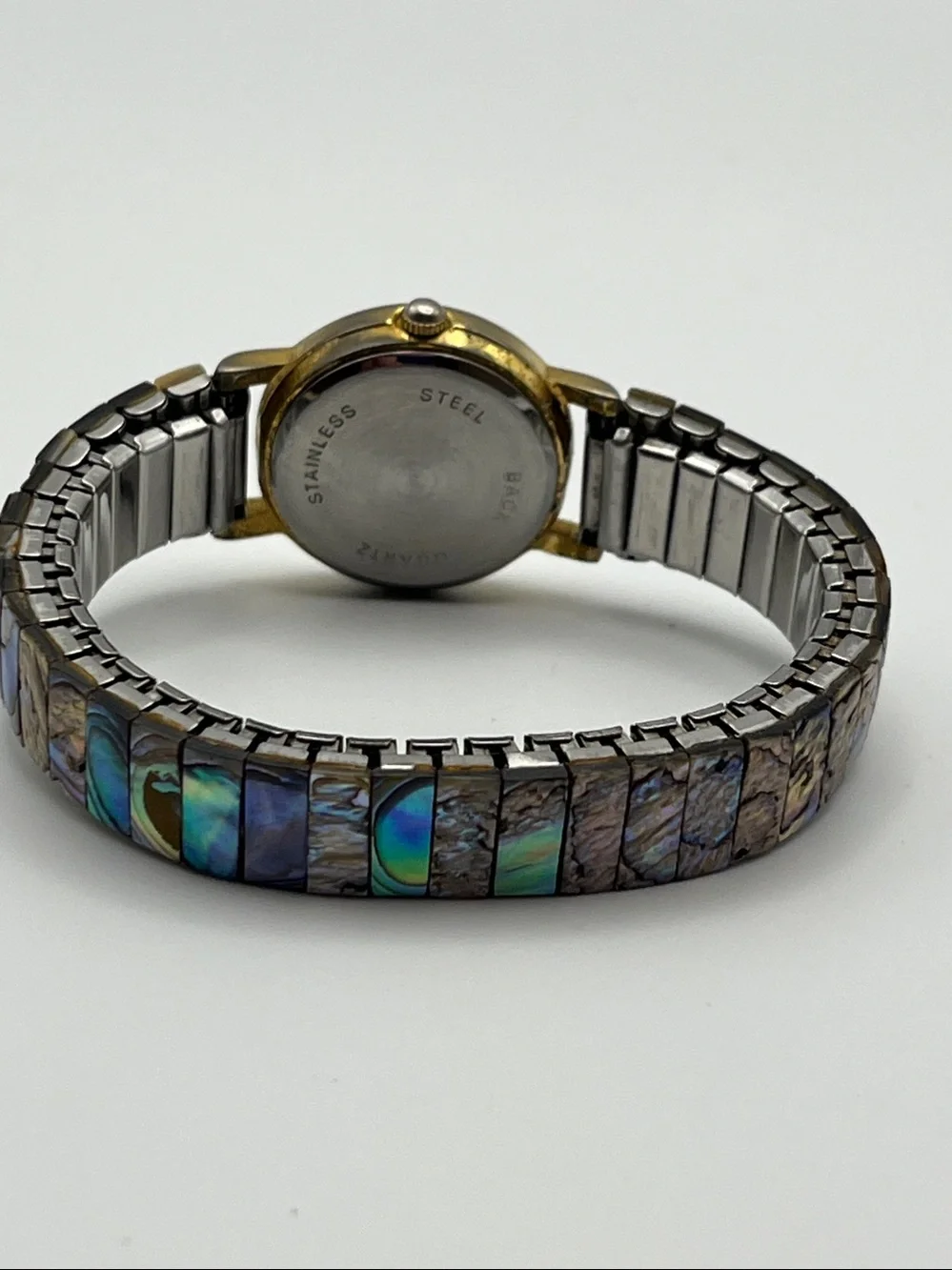 Women's Abalone Shell Dial Watch in Iridescent Multicolor